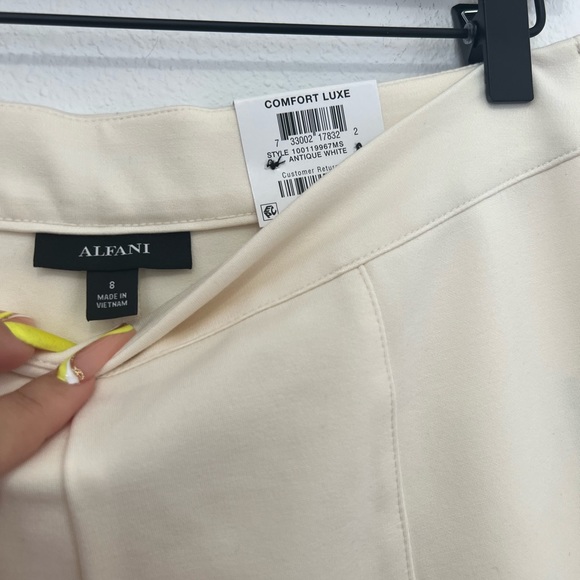 Alfani ankle wide leg dress pants size 8 - Picture 4 of 6
